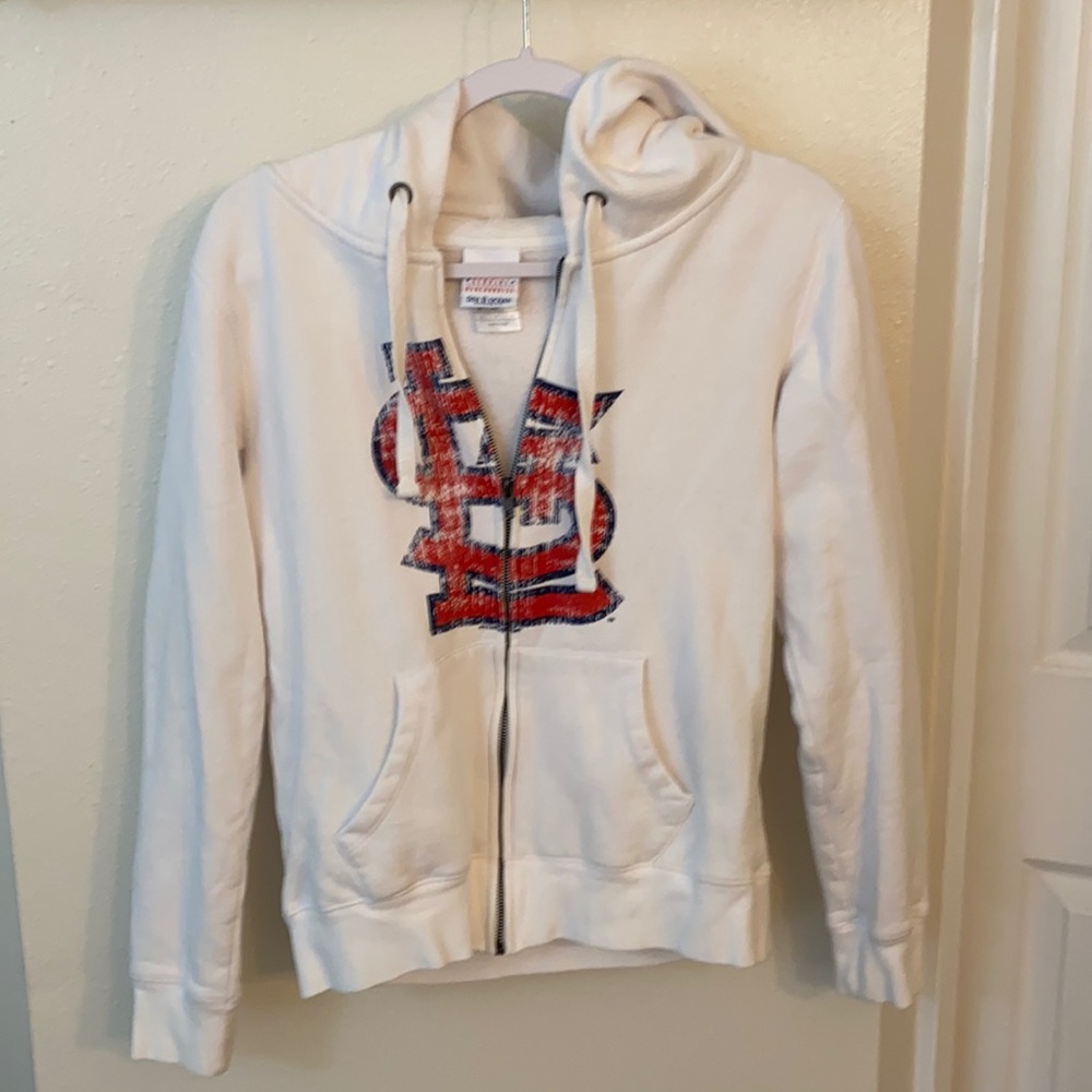 5th and ocean St. Louis cardinals zip hoodie sweatshirt womens S